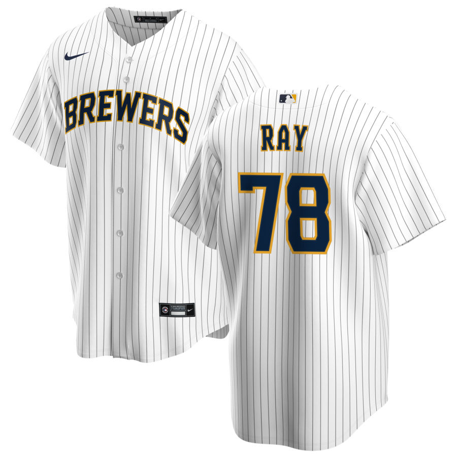 Nike Men #78 Corey Ray Milwaukee Brewers Baseball Jerseys Sale-White